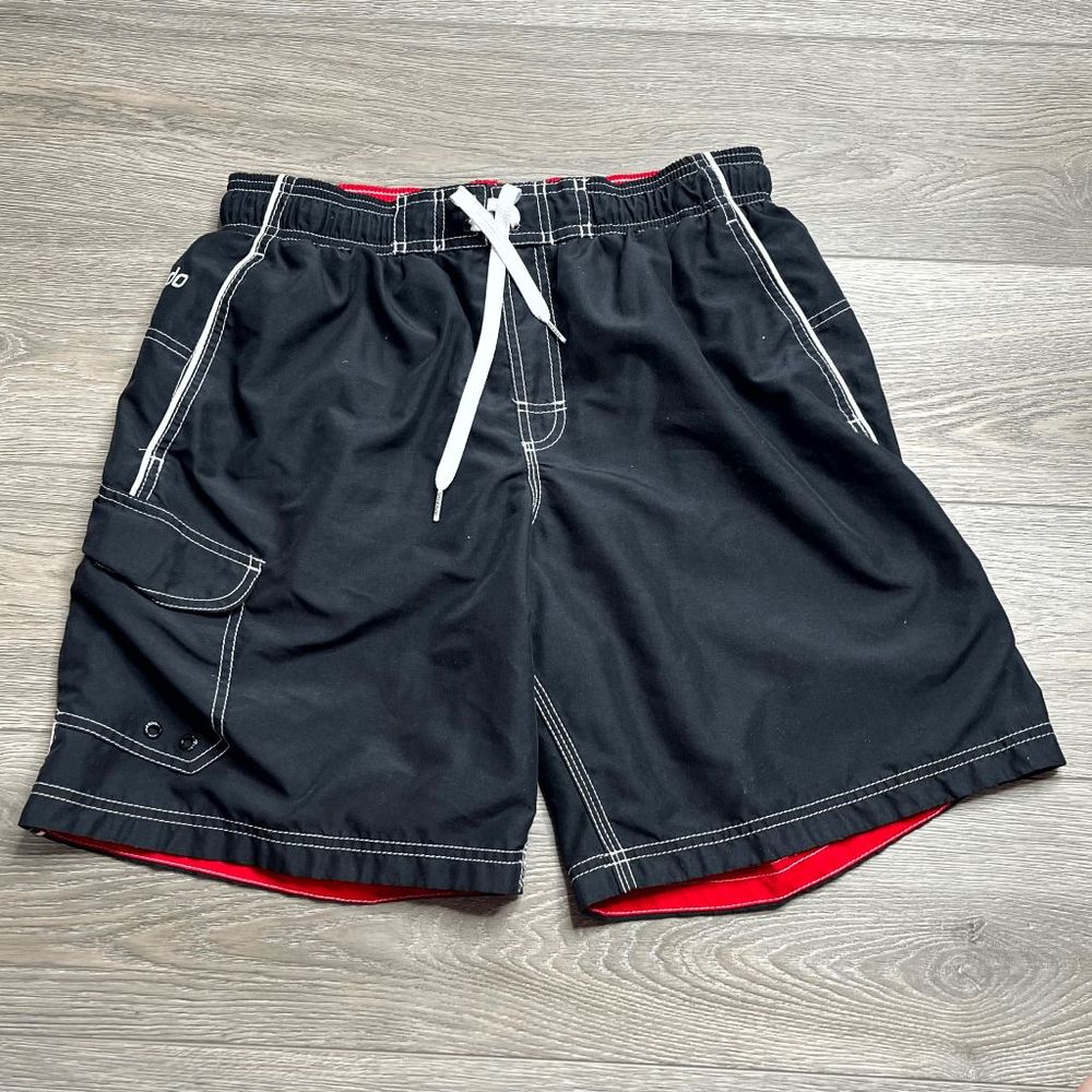 Speedo Size Medium Black Swimming Trunks Board Shorts